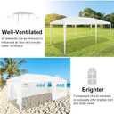 HOTEEL 10x20 Party Tent Outdoor Canopy Tents for Parties with 6 Removable Sidewalls, Carpas para Fiestas Waterproof for Gazebo Large Backyard Shelter Patio Wedding Events BBQ