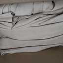 Natural Linen Pinch Pleated Curtains 120 Inches Long for Living Room Pleated Drapes Hooks Back Tab Thick Linen Textured Boho Farmhouse Cream Ivory Birch Extra Long 120 Inch Curtain for Dining Bedroom