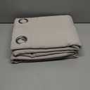 NICETOWN Natural Blackout Curtains 84 inches Long, Full Light Blocking Drapes with Black Liner for Nursery, Thermal Insulated Draperies for Hall, Villa (2 Pieces, 42" Wide Each Panel, Natural)