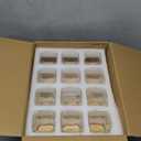 TBWIND 12 Pack 8 oz Square Glass Spice Jars with Lids and Labels  Airtight Small Spice Containers Set, Clear Glass Storage Jars for Seasoning, Spices, Kitchen Pantry Organization