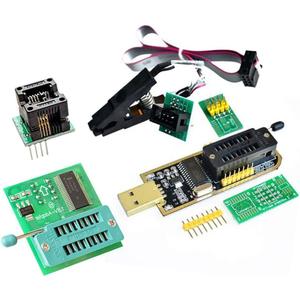 AiTrip EEPROM BIOS USB Programmer CH341A + SOIC8 Clip + 1.8V Adapter + SOIC8 Adapter for 24 25 Series Flash