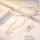 Bridesmaid Gifts Pearl Necklaces for Women, Beach Jewelry 18K Gold Plated Pearl Necklace, Elegant Dainty Simple Pendant Necklace for Women, Birthday Bridesmaid Wedding Gifts