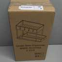 DEKAVA Under Sink Organizer 2 Pack, Bathroom Cabinet Organizer, 2 Tier Sliding Cabinet Basket Organizer Drawer, Multi-Purpose Bath Collection Baskets for Bathroom (Black)