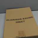 6 Pack Half Size Baking Sheet Pan Set, Aluminum Commercial Quality Cookie Sheet for Baking or Roasting, Large Thick Baking Tray Prevents Warping, 13"  18" Cookie Tray Pan