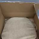Tromlycs U Shaped Kitchen Chair Seat Cushion Pad for Dining Room Chairs with Ties 15x16 inches Burlap Linen, 1 Count