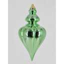 2 Pcs 9" Large Christmas Ball Ornaments - Shatterproof Finial Drop Decorations for Tree - Black Hanging Ornaments- Black Xmas Balls Decoration