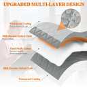 MAGZO Magnetic Thermal Insulated Door Curtain with Perspective Window, 48" x 80", Made of Oxford&Cotton, Weatherproofing Insulation Cover Blanket for Winter/Standard Entry Doors, Keep Cold Out, Grey (Gray)