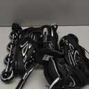 2PM SPORTS Vinal Girls Adjustable Flashing Inline Skates, All Wheels Light Up, Fun Illuminating Skates for Kids Men Adult Women and Boys (X-Large - Adult (9.5W-12W/8.5M-10.5M), Silver)