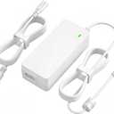 XCNXCN 18V Charger (White) for Cricut Explore air 2, Expression 2, Maker, Explore Air, Explore One Create Cake Mini Original Replacement for Cricut Maker KSAH1800250T1M2 Cutting Power Supply Cord