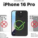 VENA vCommute for iPhone 16 Pro Wallet Case, [Military Grade Drop Protection] Flip Leather Cover Slot Card Holder with Kickstand - Blue