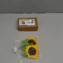 2 Pieces Handmade Sunflower Car Accessories Sunflower Pendants Car Mirror Hanging Accessories