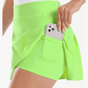 Stelle Women Tennis Skirt Golf Skorts Athletic High Waisted with Pockets Inner Shorts Sport Workout Pleated Pickleball, Size XS