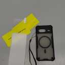 for Google Pixel 8 Case with Magsafe Magnetic Slim Shockproof Protective Case,Translucent Matte Back with Lanyard Strap and 2 * 9H Tempered Glass Screen Protector Phone Cover 6.2-inch-Black