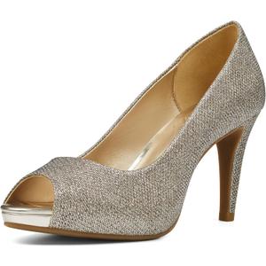 Bandolino Women's Rainaa Pump (8 Wide, Gold Glam 710)