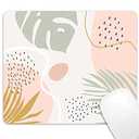 Square Mouse Pad, Abstract Art Mousepad Waterproof Mouse Pad Non-Slip Rubber Base Mousepad for Office Laptop, 9.5x7.9 inch, Abstract Plants