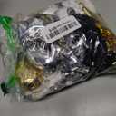 American Greetings Christmas Bows and Ribbon for Gifts and Gift Wrapping, Gold, Silver and Black (24-Count)