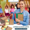 60 Pcs Employee Appreciation Gifts Bulk Inspirational Glass Cup Makeup Bag Bamboo Pen Inspirational Notebook and Bag for Valentines Day Staff Coworker Team Office (May You Be Proud)