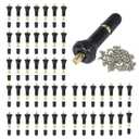 50Pcs TPMS 20008 Rubber Snap-in Valve Stems Tire Valve Stem Replacement VS 950 VS950 15263240 for GM Chevy