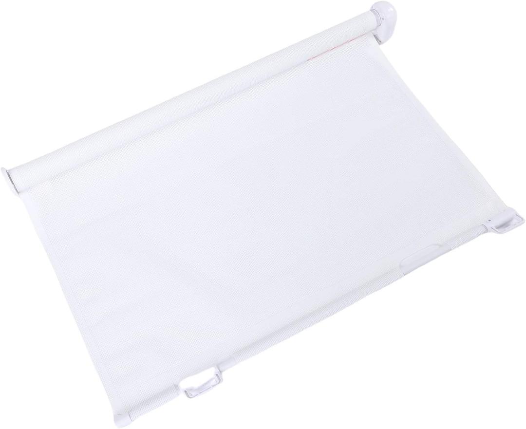 31" White Mesh Retractable Gate