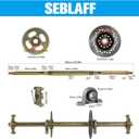 32in Go Kart ATV Live Rear Axle Kit Replacement for Go Kart ATV Quad and Drift Trikes