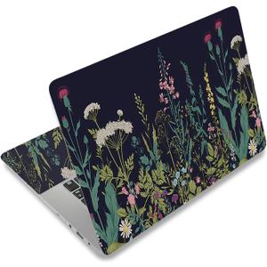 AIMSA Laptop Skin Sticker Decal, 12 13 13.3 14 15 15.4 15.6 inch Laptop Art Decal Protector Notebook Netbook PC 15.6" Universal Vinyl Cover, Flowers Plants