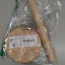 KitchLife Wooden Paper Towel Holder Countertop - Solid Freestanding Paper Towel Dispenser Stand with Anti-Skid Base (Beech Wood Classic Round)