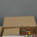 Wooden Baby Walker with Bead Maze for 1 Year Old and up, Wood Push Toy for 12 Month, Toddle Cart with Blocks