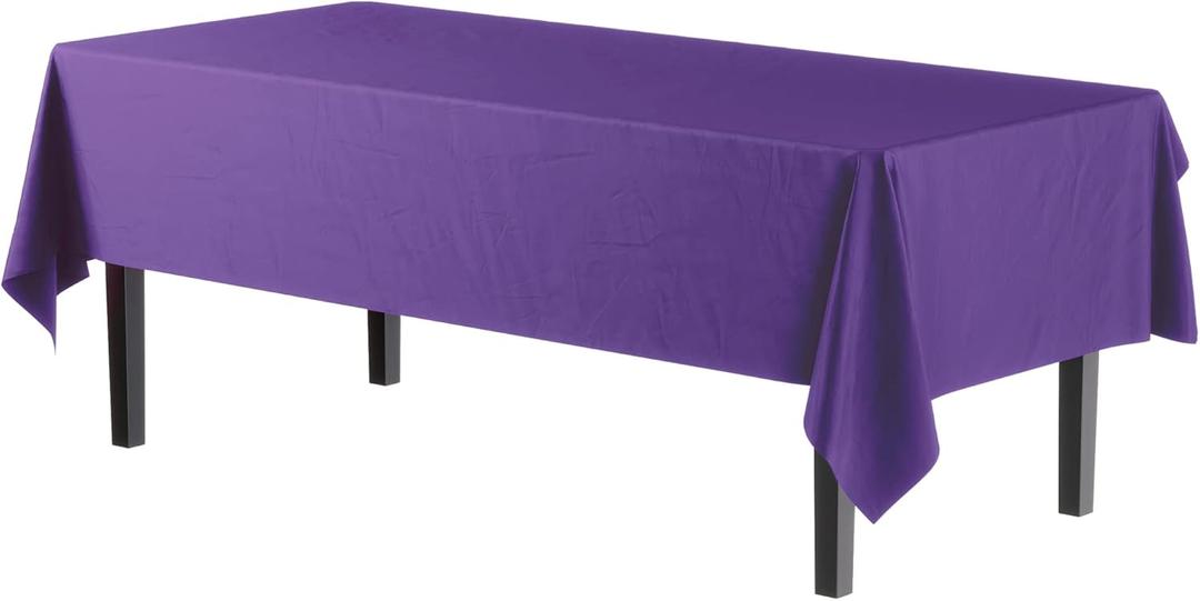 Plastic Table cover, 54"x108" inch, Purple