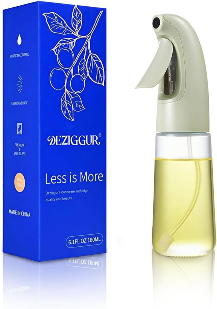 Oil Sprayer for Cooking, Olive Oil Sprayer Mister, Olive Oil Spray Bottle for Cooking, Salads, BBQs and More (Green)