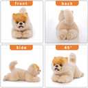 16 Inch- Pomeranian Stuffed Animals Toy Dog,Plush Puppy Realistic Cute Toy Dog Present Gift for Girls Boys