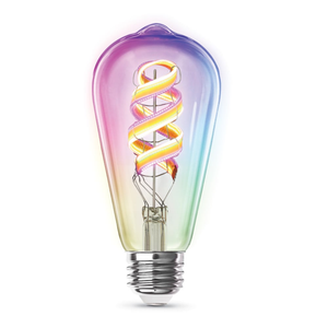 Feit Electric ST21 E26 (Medium) LED Smart Bulb Amber 60 Watt Equivalence 1 pk