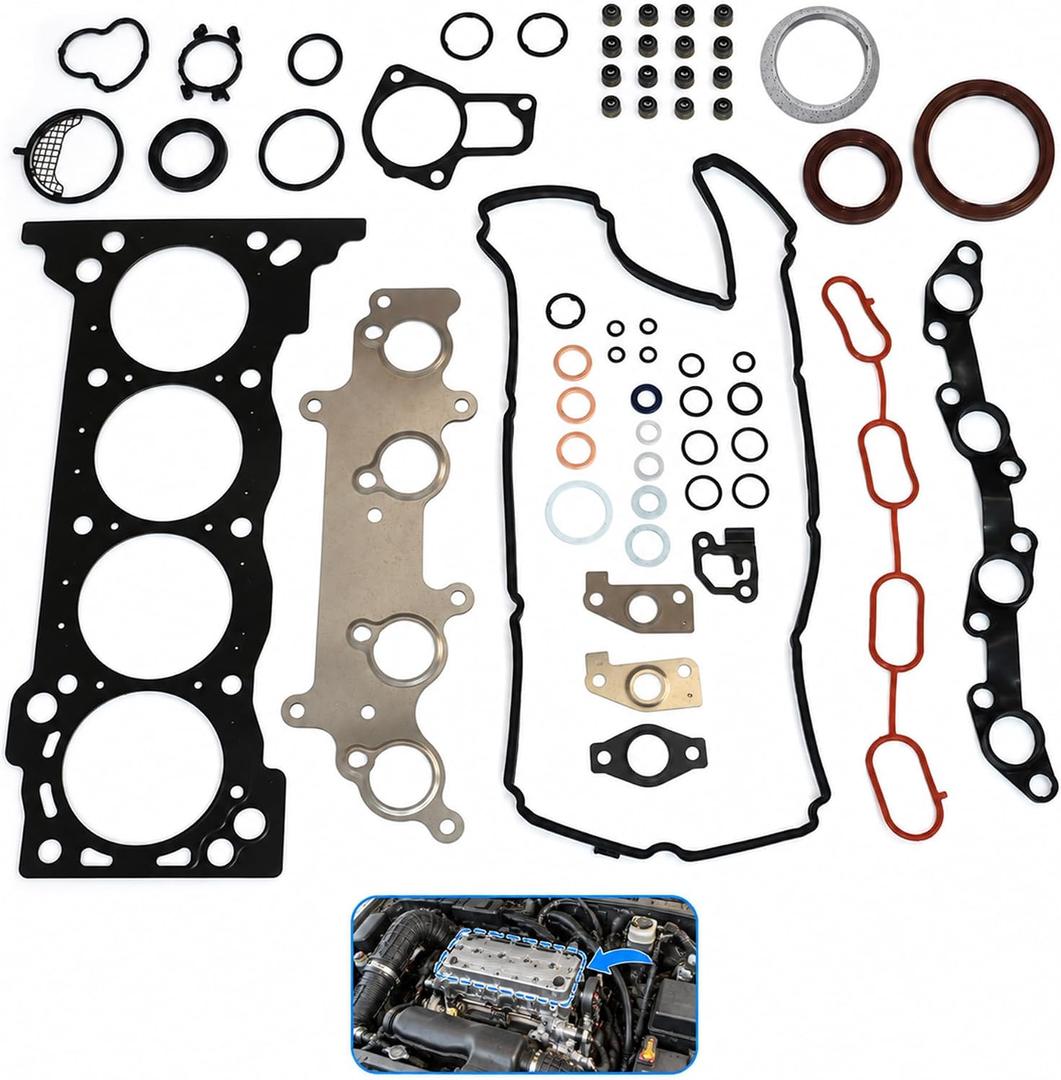 HS26357PT Head Gasket Set for 2.7L Engine, Compatible with 2005-2020 Toyota Tacoma 2010 4Rrunner, Replace# HGS954 11115-75050