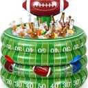 Bencailor Inflatable Cooler Inflatable Football Drink Cooler Toss Game Party Decoration Rugby Basketball Baseball Blow up PVC Ice Serving Bar for Sport Party Supplies Game Day Beer(Vivid,Gridiron)