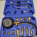 Orion Motor Tech Fuel Pressure Test Kit, Fuel Pressure Tester with 0-140 psi Fuel Pressure Gauge Hoses Adapters, Heavy-Duty Fuel Pressure Gauge Kit Gasoline Car Truck Motorcycle Diagnostic Tool