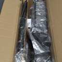 Corner Shower Caddy Tension Pole: Adjustable Rustproof 4-Tier Inside Bathroom Organizer - 47-121 inch Quick Installation Bathtub Shelves for Shampoo Storage - Rod Floor Standing Bath Rack - Black