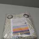 BGment Beige Linen Curtains for Living Room, French Country Leaf Jacquard Botanical Pattern Cottage Core Boho Vintage Grommet Light Filtering Semi Sheer Linen Curtains, 2 Panels, 52 x 84 Inch