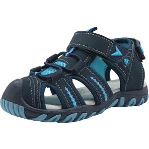 Apakowa Kid's Boy's Girl's Soft Sole Close Toe Sport Beach Sandals (Toddler/Little Kid) (Blue)