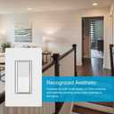 Lutron Caseta Smart Claro Accessory Switch for 3-way. For use only with Diva Smart Dimmer or Claro Smart Switch, DVRF-AS-WH, White