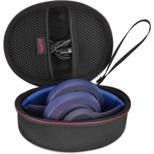 EVA Hard Case for Beats Solo3/Solo2 /Beats Studio Pro Wireless On-Ear Headphones,Premium Travel Protective Carrying Storage Bag(Black)