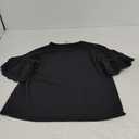 Womens Plus Size Tops Short Sleeve Round Neck Hollow Out Casual Loose Tunic Tees Shirts M 