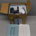 Chicken Feeder and Chicken Waterer Set - Hanging Automatic Chicken Feeder No Waste - Chicken Coop Accessories - Poultry Waterer with 2 Gallon/10 Pounds