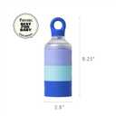 Boon Triful Baby Formula Dispenser On the Go - Insulated Stainless Steel Formula Containers with Stacking Design - Baby Bottle-Feeding Supplies for Travel, Camping, 8 oz, Blue