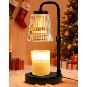 Adjustable Candle Warmer Lamp with Timer: Height Adjustable Birthday Gift for Women for Scented Jar Candles - Safe, Flameless Lighting and Fragrance Warmer for Home Office Decor