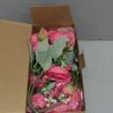 ASTRYAS 12Pcs Pink Artificial Flowers, Fake Peonies Silk Peony Faux Flowers for Decoration DIY Bridal Bouquet Centerpiece Table Wedding Party Home Decor Floral Arrangement(Pink)