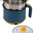 Electric Cooking Pot, Stainless Steel 1.8L Electric Cooker Maximum 600W for Party (US Plug 110V)