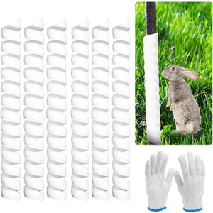 6PCS Tree Trunk Protector Guard, 2 Size Plastic Spiral Tree Bark Protector Tree Wraps to Protect Bark, Tree Tubes Protect Saplings Plants from Deer, Rabbit, Cats, Rodents, Mowers, Trimmers