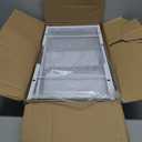 AUPSEN White Monitor Stand Riser, 2-Tier Wood Computer Desk Organizer with Drawer, Pen Storage & Phone Holder, Office Desk Accessories Desktop Organizer for Office Supplies