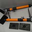 2PK Steel Telescopic Adjustable 3rd Hand Support System, Supports up to 154 lbs, Extends from 49 Inch to 114 Inch for Construction Rods, Cabinet Jacks, Cargo Bars, Drywalls