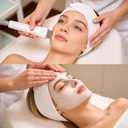 MAQUITA 30 Pcs Spa Facial Headbands Head Wrap Stretch White Cloth Hair Bands for Bath Makeup Sport