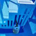 2PCS Pool Ladder Weights 10L Universal Pool Step Weights Sand Bag Waterproof 500D PVC Swimming Pool Stair Weights for Above Ground and Inside Pool with Nylon Handle Blue